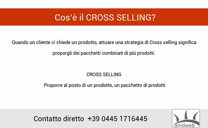 cross selling cross selling, vendere un servizio aggiuntivo creando un valore aggiunto al pacchetto sia nella vendita che nel guadagno