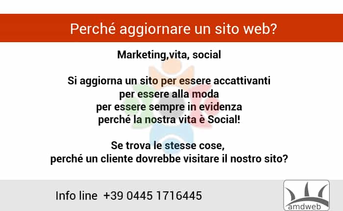 Perché aggiornare un sito web? Perché aggiornare un sito web?